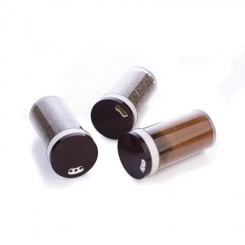 Ganesh Multipurpose Revolving Spice Rack With 16 Pcs Dispenser each 100 ml Plastic Spice