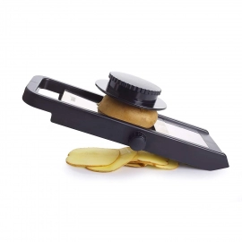 Ganesh Adjustable Plastic Slicer| 1-Piece | Black/Silver