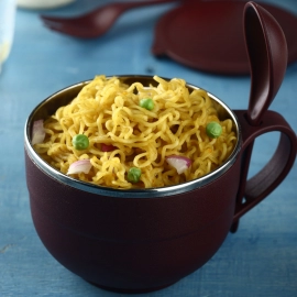 Noodles and Soup Bowl With Spoon And Fork Handle Spoon Holder, Stainless Steel Bowl And Spoon Set, Stainless Steel Storage