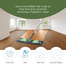 Multipurpose Wet And Dry Cleaning Microfiber Flat MOP Floor Cleaning Mop