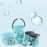 PLASTIC BATHROOM ACCESSORIES SET 6 PCS BATH SET