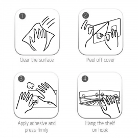 Wall M 2 Pc Soap Rack used in all kinds of places household and bathroom purposes for holding soaps.