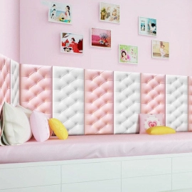 Pink 3D Adhesive wallpaper for Living Room