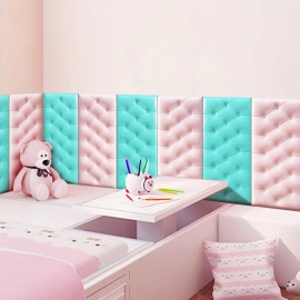 Pink 3D Adhesive wallpaper for Living Room