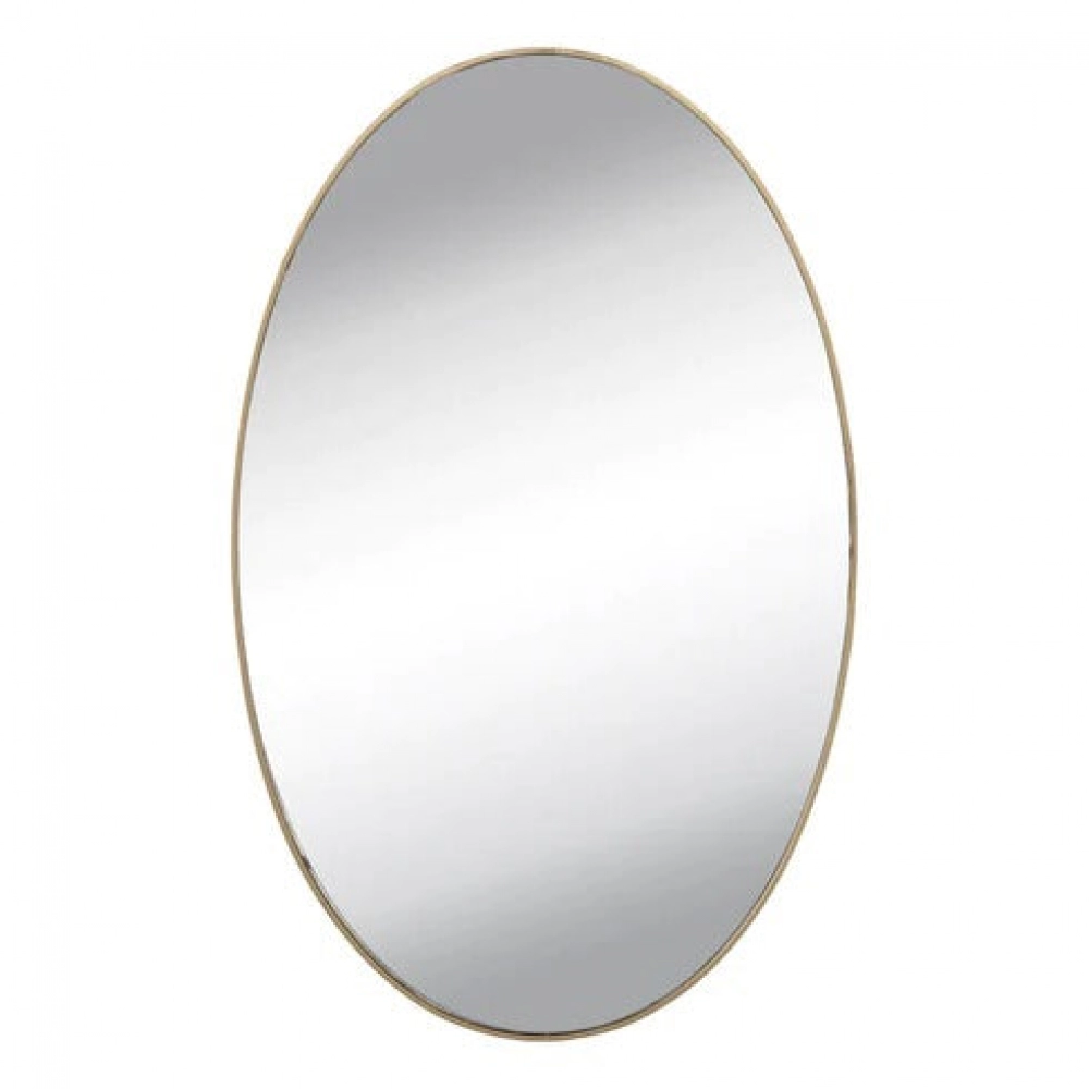 Small oval frameless mirror wall sticker for dressing