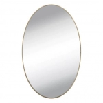 Small oval frameless mirror wall sticker for dressing