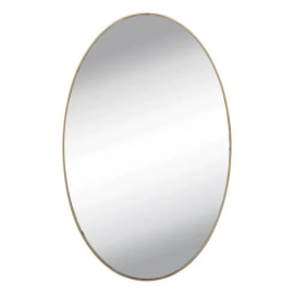 Small oval frameless mirror wall sticker for dressing