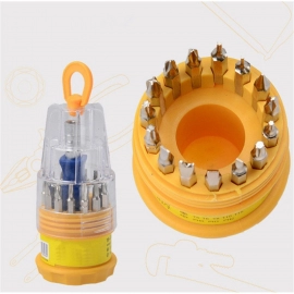 Screwdriver Set, Steel 16 in 1 with 15 Screwdriver Bits, Professional Magnetic Driver Set(Set of 6pc) 