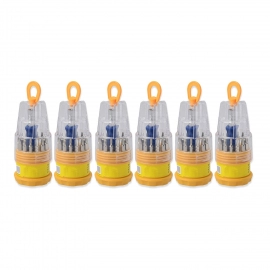 Screwdriver Set, Steel 16 in 1 with 15 Screwdriver Bits, Professional Magnetic Driver Set(Set of 6pc) 