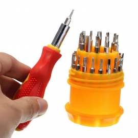 SCREWDRIVER SET, STEEL 31 IN 1 WITH 30 SCREWDRIVER BITS, PROFESSIONAL MAGNETIC DRIVER SET(SET OF 4PC) 