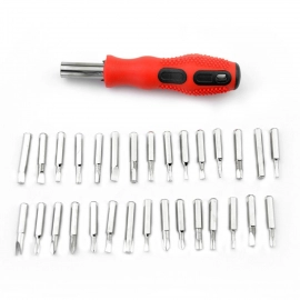 SCREWDRIVER SET, STEEL 31 IN 1 WITH 30 SCREWDRIVER BITS, PROFESSIONAL MAGNETIC DRIVER SET(SET OF 4PC) 