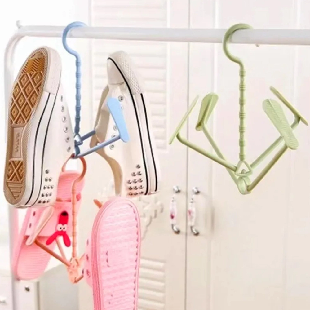 Hanging Shoe Rack Rotating Four Hooks Portable Drying Shoe Rack