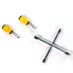 Cross Rim Wrench, Way Car Wheel Screws Wrench Brace Spanner With Mini Screwdriver Repair Tools