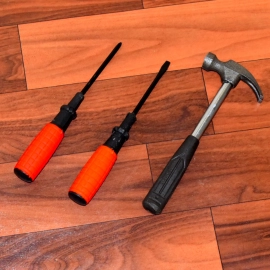 Hand Tool Kit, Hammer, Screwdriver Set of 3
