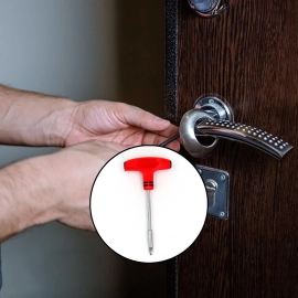 T-Shaped Screw Driver With 10 Screwdriver Bits and Cutter