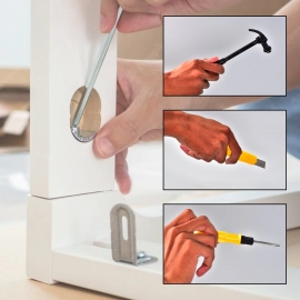 Claw Hammer Cutter Tool Kit, Screw Driver Hand Tool Kit