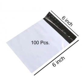 Tamper Proof Courier Bags | 06X06 inch | Pack of 100Pcs