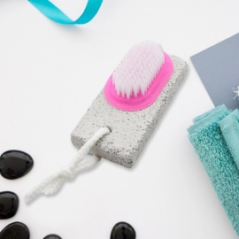 Hand and Foot Brush with pumice stone to Remove Dead Skin and Callus Stone Foot Scrubber Pedicure Brush For Dead Skin