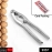 SMALL WALNUT CRACKER, LUXURY DIE CAST STAINLESS ALLOY NUT CUTTER WALNUT CLAMP PLIER PORTABLE SMART WALNUT AKHROT HOUSEHOLD OPEN CORE PLIERS