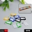 Wallet Keychain 10 pcs Set Plastic Key Custom Key Tags Key Ring Tags