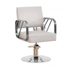 Modern Regular Chair with Hydraulic Lift for Home Office Hotel Cafe Chair | 1 Unit Silver and Gold