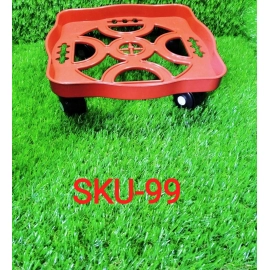 Square Plastic Gas Cylinder Trolley