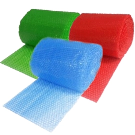 Colorful AIR Bubble Premium Packing ROLL | 1MTR X 100MTR | White