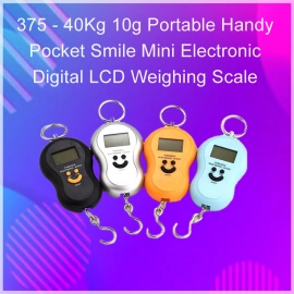 40Kg 10g Portable Handy Pocket Smile Mini Electronic Digital LCD Weighing Scale