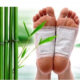 Kinoki Cleansing Detox Foot Pads, Ginger And Salt Foot Patch | 10pcs | Free Size | White