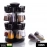 Revolving Plastic Spice Rack Masala Organiser | 12 Pcs