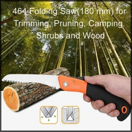 Folding Saw (180 mm) for Trimming, Pruning Camping. Shrubs and Wood