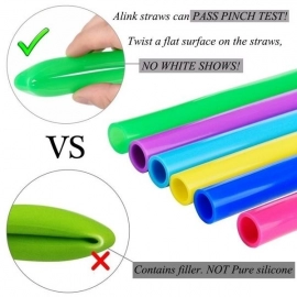 Food Grade Silicone Straws (4pcs)