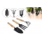 Gardening Tools | Hand Cultivator, Small Trowel, Garden Fork | Set of 3