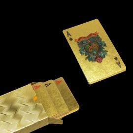 Gold Plated Poker Playing Cards | Golden