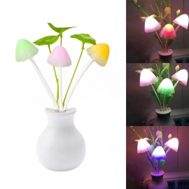 LED Dream Night Light, Auto ON / Off Sensor Mushroom Lamp (Multicolor)