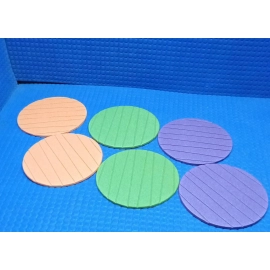 6 pcs Useful Round Shape Plain Silicone Cup Mat Coaster Drinking Tea Coffee Mug Wine Mat for Home