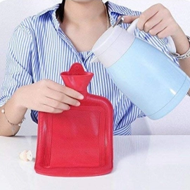 Small Rubber Hot Water Heating Pad Bag for Pain Relief