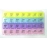 Pill Case- 4 Row 28 Squares Weekly 7 Days Tablet Box Holder Medicine Storage Organizer Container