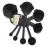 Plastic Measuring Cups And Spoons | 8 Pcs | Black