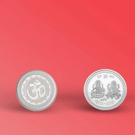 Silver color Coin for Gift and Pooja | Metal is not silver