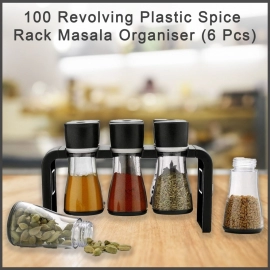 Revolving Plastic Spice Rack Masala Organiser | 6 Pcs