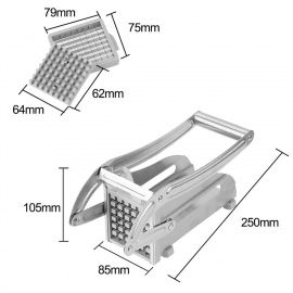 Stainless Steel French Fries Potato Chips Strip Cutter Machine