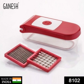 Ganesh Plastic Chopper Vegetable And Fruit Cutter | Red