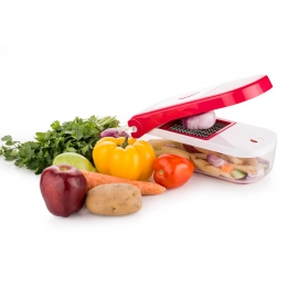 Ganesh Plastic Chopper Vegetable And Fruit Cutter | Red
