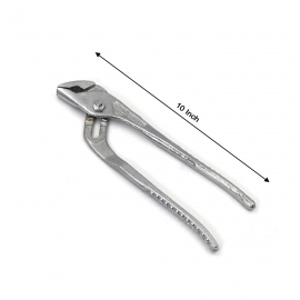 Hand Tool Water Pump Adjustable Plier Wrench Slip Joint Type, Chrome Plated