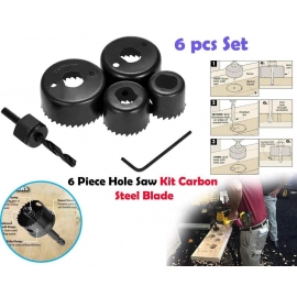 Hole Saw Set Drill Bit set 32mm ,38mm ,44mm ,54mm (6 pcs)