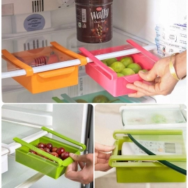 Fridge Space Saver Organizer Slide Storage Racks Shelf | 1 pcs