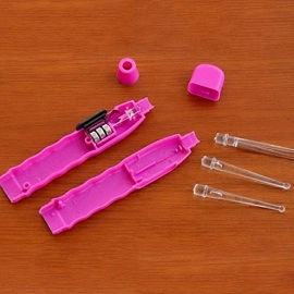 LED Flashlight Earpick With Tweezer