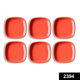 Microwave Safe Quarter Plates  Square 6 Pcs