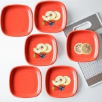 Microwave Safe Quarter Plates  Square 6 Pcs